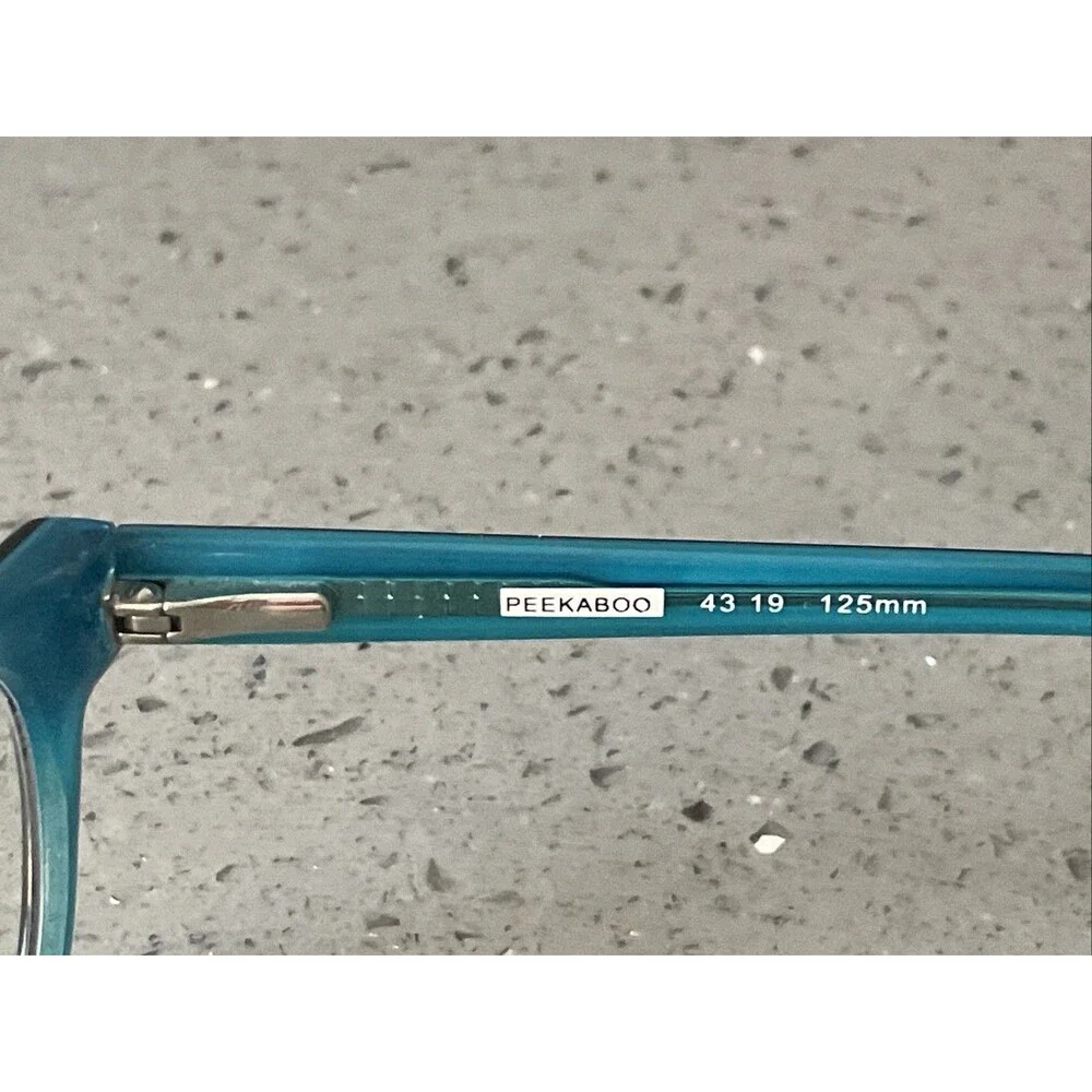 Peekaboo 43-19-125 eyeglasses frames only black full rim pumpkin 20/15